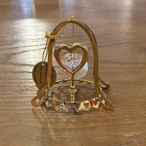 Gold Heart Crystal Ornament